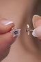 Heliophilia Silver Pendiente de Plata de Ley 925 con Oro Rosa y Circón